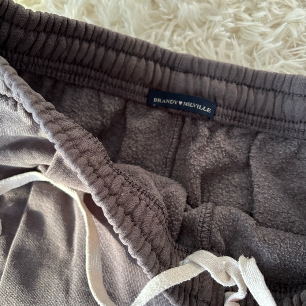 Brandy Melville Wide Leg Grey Swearpants